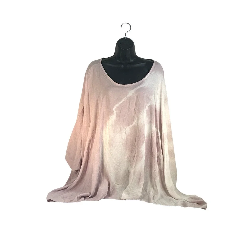 Venti6  dusty rose‎ tie dye Lagenlook box shape top osz-2xl new - Picture 2 of 7